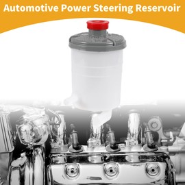 Partuto Power Steering Reservoir - No.53701SCVA01 Car Automotive Power Steering Tank - for Honda Element 2003-2011 Plastic White - 1 Pc
