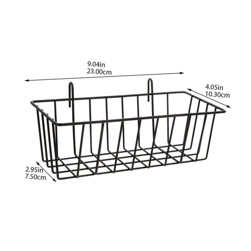 Zerodeko 2Pcs Wall Mount Hanging Wire Baskets for Kitchen Bathroom
