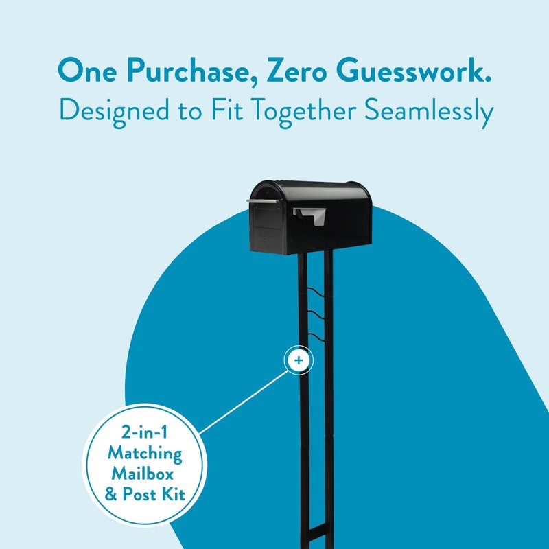 Architectural Mailboxes Franklin™ Weather-Resistant Steel Metal Mail Box for Outside