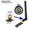 Aribrnten 4Pcs NRF24L01+PA+LNA Wireless Module with Antenna 1100 Meters Long