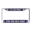 U.S. Air Force Retired Senior Master Sergeant Chrome License Plate