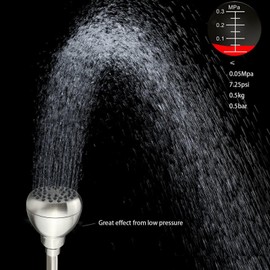 Nuodan High Pressure Shower Head - Powerful Bathroom Pressure Boosting Showerhead - Perfect Universal Replacement for Rain Shower Heads(Brushed Nickel)