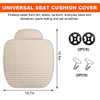 KVAEY Linen Back Car Seat Cover, Anti-Slip Long Bottom Rear