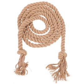 Holibanna Fashion Belt Brown Belt Waist Belt for Adults Cotton Linen Waist Belt Decor Mens Belts Costume Accessories for Pastor Costume Accessory Super Long Waist Rope Long Belt Man