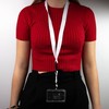 10pcs White Key Chain Necklace for Badge Holder Business Card