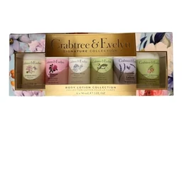 Crabtree and Evelyn Signature Collection Body Lotion Collection -Sweet Almond Oil & Lavender & Lily & Nantucket Briar & Rosewater & Summer Hill | 90mL×6