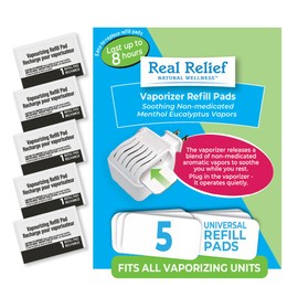 almohadillas para orejas de recambio para vaporizador sin agua para aromaterapia con 5 almohadillas para orejas de recambio de eucalipto de mentol no 
