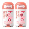 Hello Peach Aluminum Free Deodorant for Women + Men, Natural