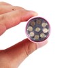 Koeydxst Outdoor Mini Pink Rubber Coated 9-LED Flashlight Torch