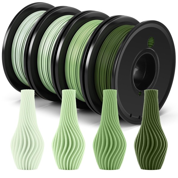 HOMIEE Matte PLA 3D Printer Filament Bundle, PLA 3D Printing