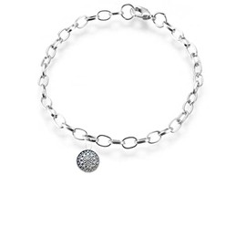 s18 Small Dart Board fine lead free English Pewter charm on a belcher link chain anklet bracelet