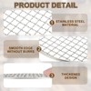 uxcell Stainless Steel Cooling Racks,9.5 Inch Round BBQ Grill Net