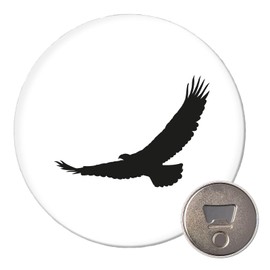 Huuraa Magnet Eagle Silhouette Eagle Fridge Magnet 59 mm with Motif for All Birds Friends Gift Idea for Friends and Family
