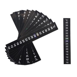 HADIIH Pack of 12 Portable Aquarium Stick-on Thermograph Temperature Measurement Celsius Thermometer Stickers