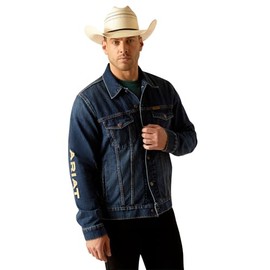 ARIAT Men's Denim Team Trucker Jacket, Richford, XX-Large