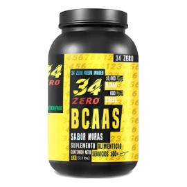Aminoacido Bcaas 34 Zero 1kg 100 Servicios Varios Sabores                                                                                             