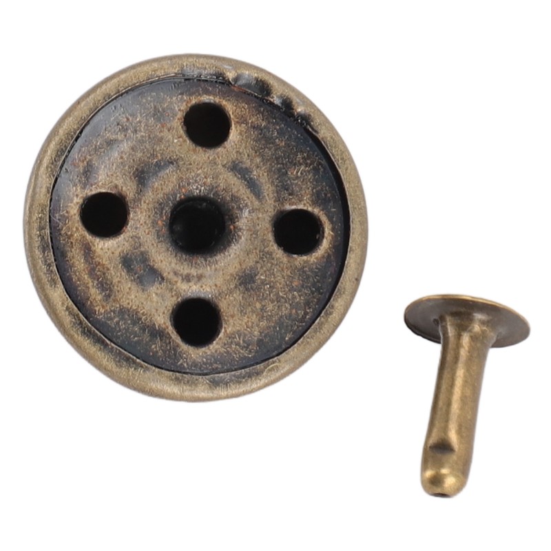 100 Sets Mushroom Rivets Stud 22mm DIY Iron Cone Spikes
