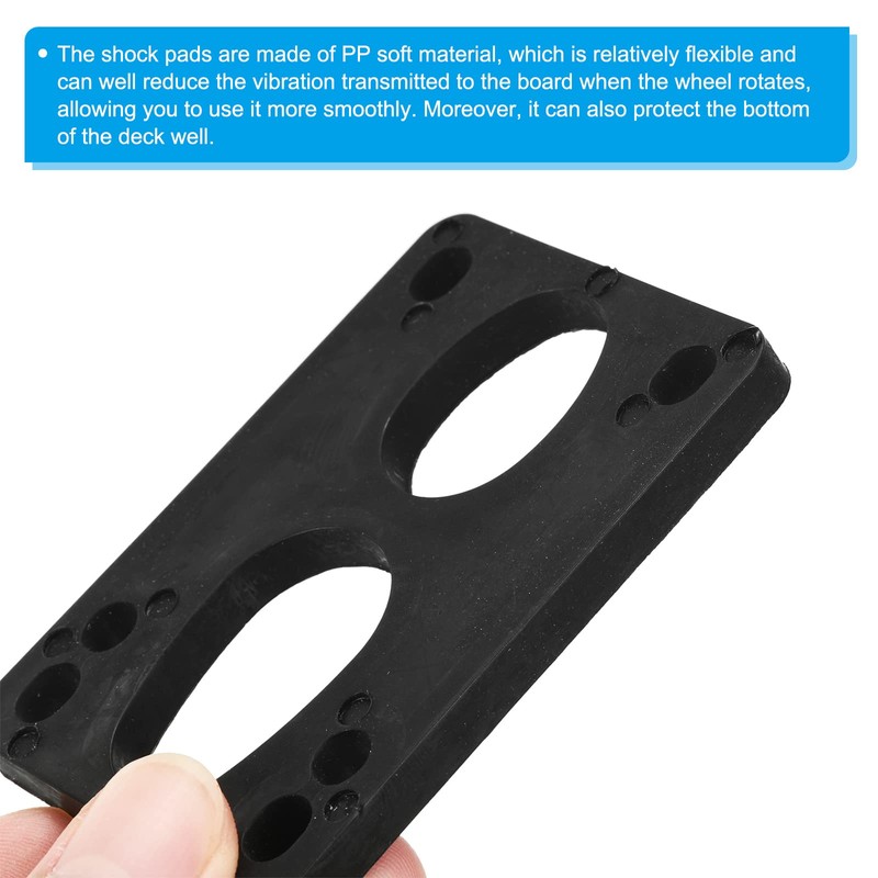 PATIKIL Skateboard Riser Pad Screw Set 2pcs 6mm Longboard Shock