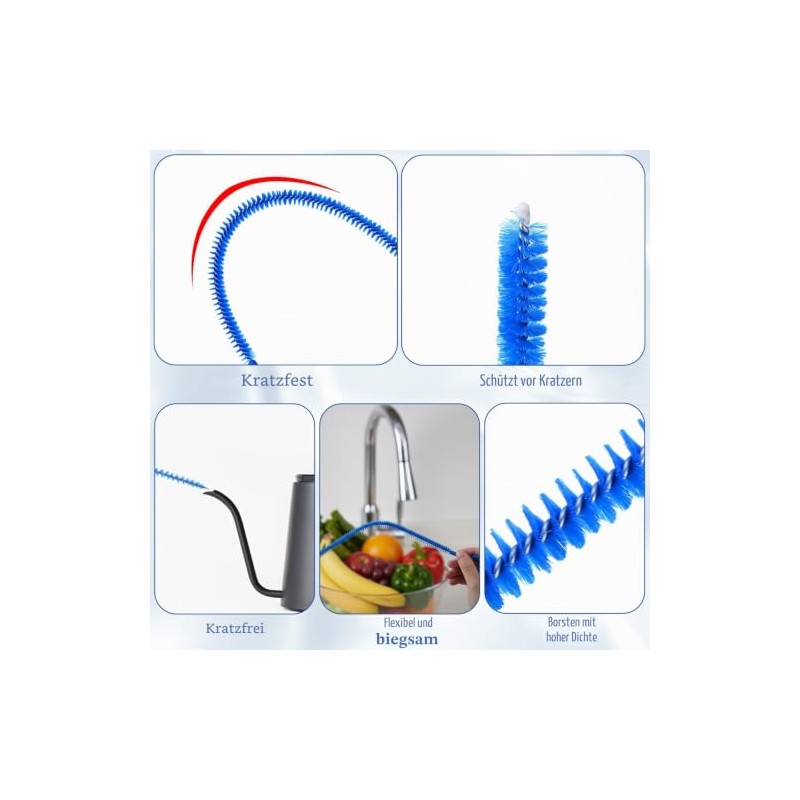 6-Piece Straw Brush Set, Small Cleaning Brush, Various Sizes, Brush