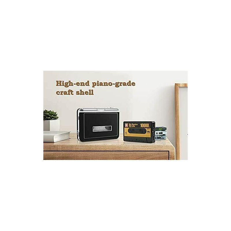 Rybozen Portable Cassette Player Converter, Convert Tapes to Digital MP3