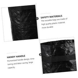 Sosoport Garden Leaf Waste Bag Set of 2 Yard Leaf Bag Recyclable Plastic Easy Clean