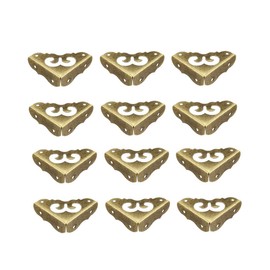 sourcing map Desk Corner Protector Table Edge Cover Metal 31 x 31 x 11 mm Pack of 12