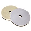 2枚入り ポリッシャー用 人工ウールパッド バフ研磨 研磨パッド 平面 細目 180mm