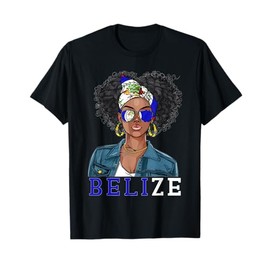 Belizean Flag Souvenirs Woman Uniform Girl Hat Belize T-Shirt