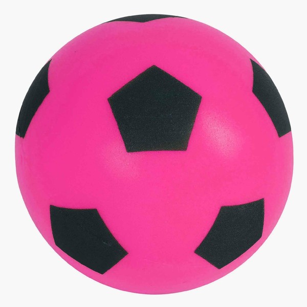eMKay® 17.5cm PINK Football | Indoor/Outdoor Soft Sponge Foam Soccer Ball Great Fun For Adults And Kids Boys & Girls