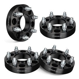 EVIL ENERGY 6x135 Wheel Spacers 1.25 inch Compatible with F150 2015-2025, 6x135 mm Hubcentric with Lip 6 Lugs 87.1 mm Hub Bore M14x1.5 Studs Black