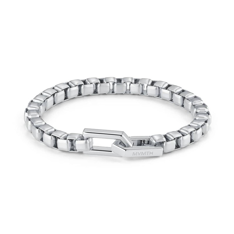 MVMT Men's Stainless Steel Box Chain Latch Bracelet