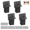 4 Pcs Outdoor 4"x4" Compound Angle Brackets,Deer Stand Brackets for