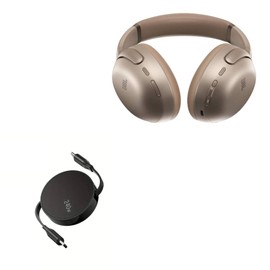 BoxWave Cable Compatible with JBL Tour One M3 Smart Tx Over-Ear Headphones - PD miniSync (240W), Retractable PD 240W Portable USB Type-C Cable - Jet Black