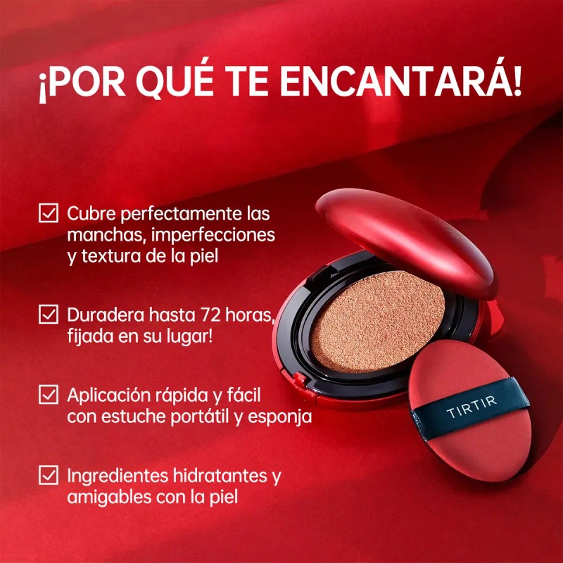 Tirtir Mask Fit Red Cushion Mini 21n/23n Color Aleatorio