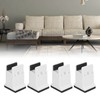 4pcs Adjustable Furniture Risers with Screw Clamp Rubber Bed Couch
