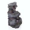 Alpine Corporation WIN582 22" Outdoor 3-Tier Rock Waterfall Fountain with