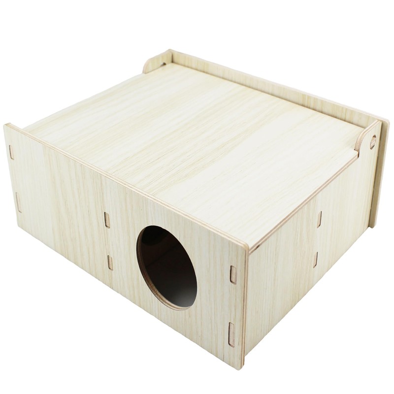 Amonk 10x8x4in Multi-Chamber with Play Tunnel Hamster House for Small