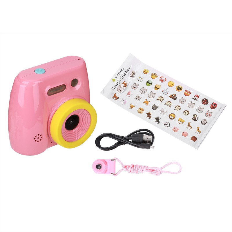 V5 2in Screen 1.3MP Mini Children Kid Camera Pink with