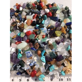 Gemstone Beads Natural Shape Beads 100 g Stone Beads 15 mm to 5 mm Quartz Beads Chain Jewellery Crafts Amethyst Rose Quartz Moonstone Agate Jasper Tiger's Eye Turquoise Obsidian Gemstone Beads