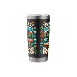 Geologists Rock Geology Earth Scientists Mineral Collectors Stainless Steel Insulated Tumbler