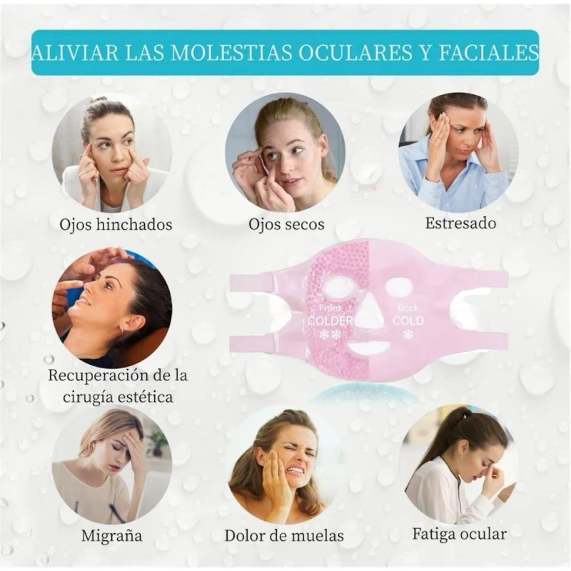Mascarilla Facial De Hydrogel Relajante Cuidado De Rostro Mixta