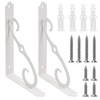 Rustark 2 Pack 8 Inch White Decorative Shelf Brackets Heavy
