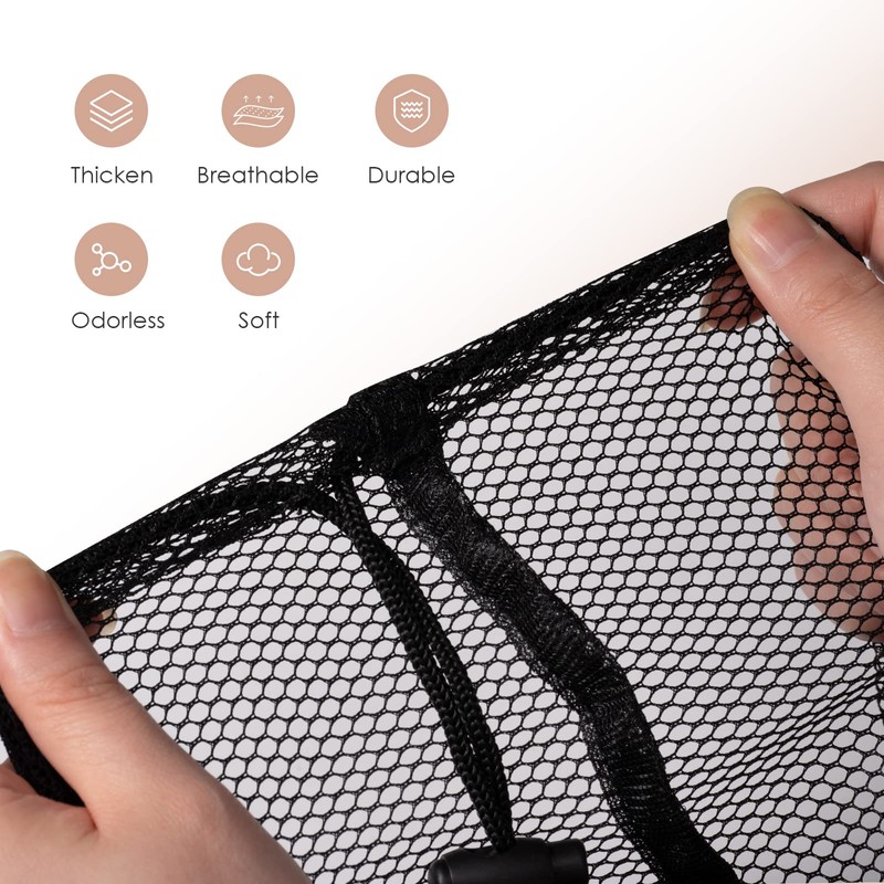 Meowoo Laundry Bag with Drawstring,70×90cm Mesh Laundry Bags for Delicates