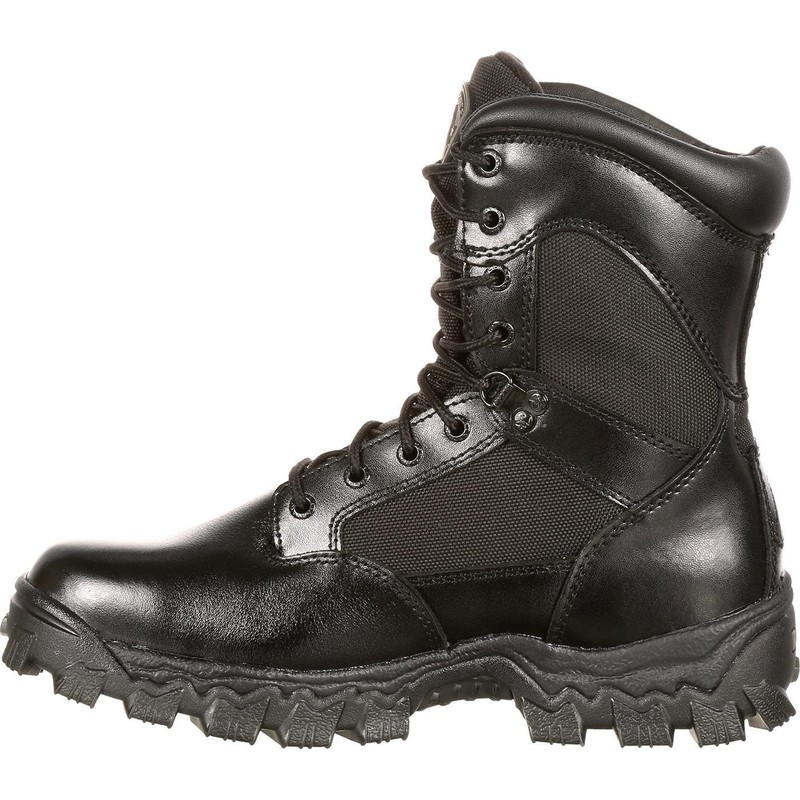 ROCKY Alpha Force Waterproof Public Service Boot, Black, Size 9.5(WI)