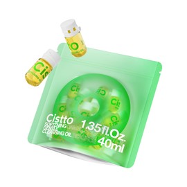CISTTO CISTTO Natural Cleansing Oil C mini portable makeup remover oil, Nourishing and Gentle for Sensitive Skin and All Skin Types, Travel-Friendly, 2ml x 20 Capsules
