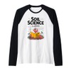 Soil Science Earthworm in Dirt We Trust Raglan Baseball Tee