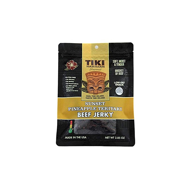 Tiki Hawaiian Gourmet Jerky | Sunset Pineapple Teriyaki (Beef)