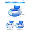 FIELDOOR Floating Lounge, Blue & White, 45.3 inches (115 cm),