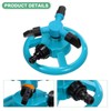M METERXITY Lawn Sprinkler, 360 Degree Automatic Rotating Garden Water