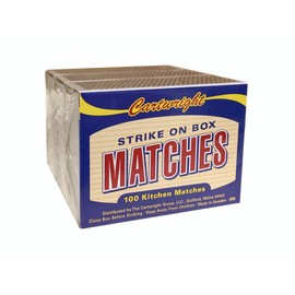 Generic Cartwright, Kitchen Matches, Strike on Box, Premium Quality, 3 Boxes of 100 Count (2), Red